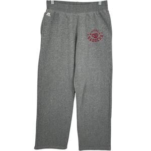 VTG y2k Women's Grey Russell Athletic UW Madison Wisconsin Badgers Sweatpants~ M